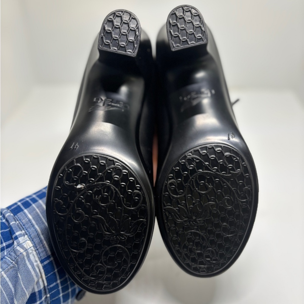 Dansko Black Mary Jane Heels Leather Comfort Pumps Women’s 41 - Picture 8 of 12